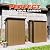 Hdstorzon 4.3x2.5FT Small Outdoor Storage Shed, Metal Garden Shed, Steel Tool Shed with Lockable Door & Sloping Roof for Backyard Storage Patio Lawn