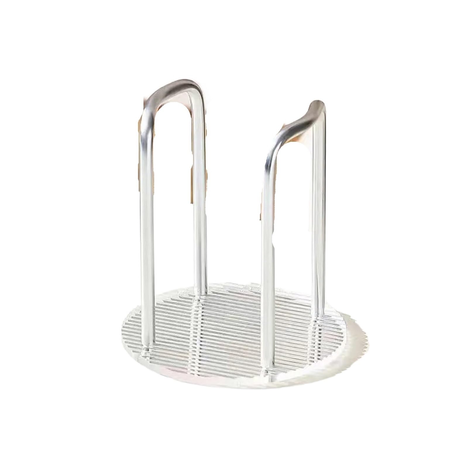 Yonmledo Silver-Single Cup Mug Stand Cup Storage Holder Luxury Water Tea Cups Dispenser Rack Shelf With Longer Stick Mug Display Stand Home Organizer(Silver-Single Cup)