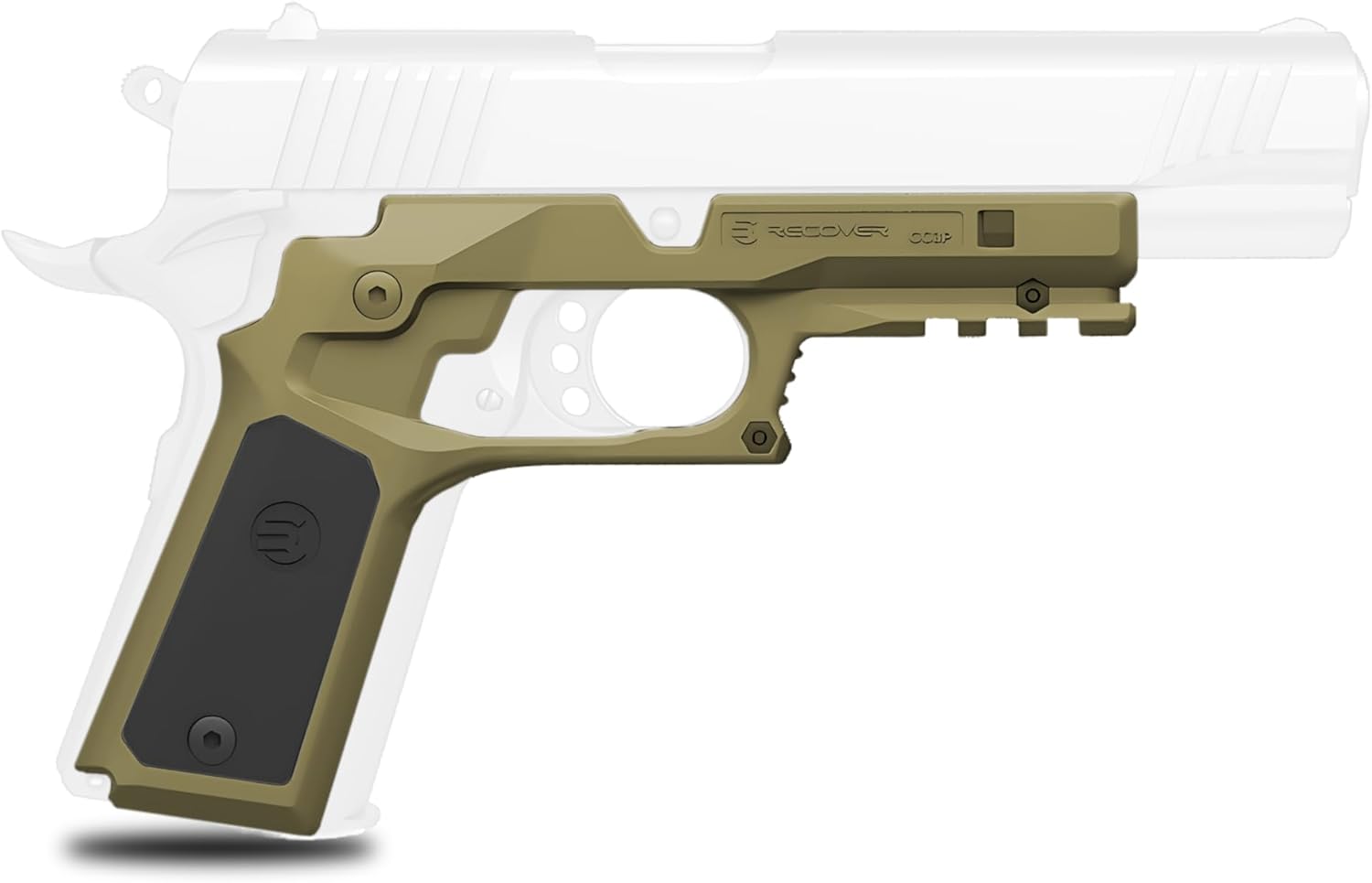 ReCover Tactical CC3P Grip and Rail System for 1911