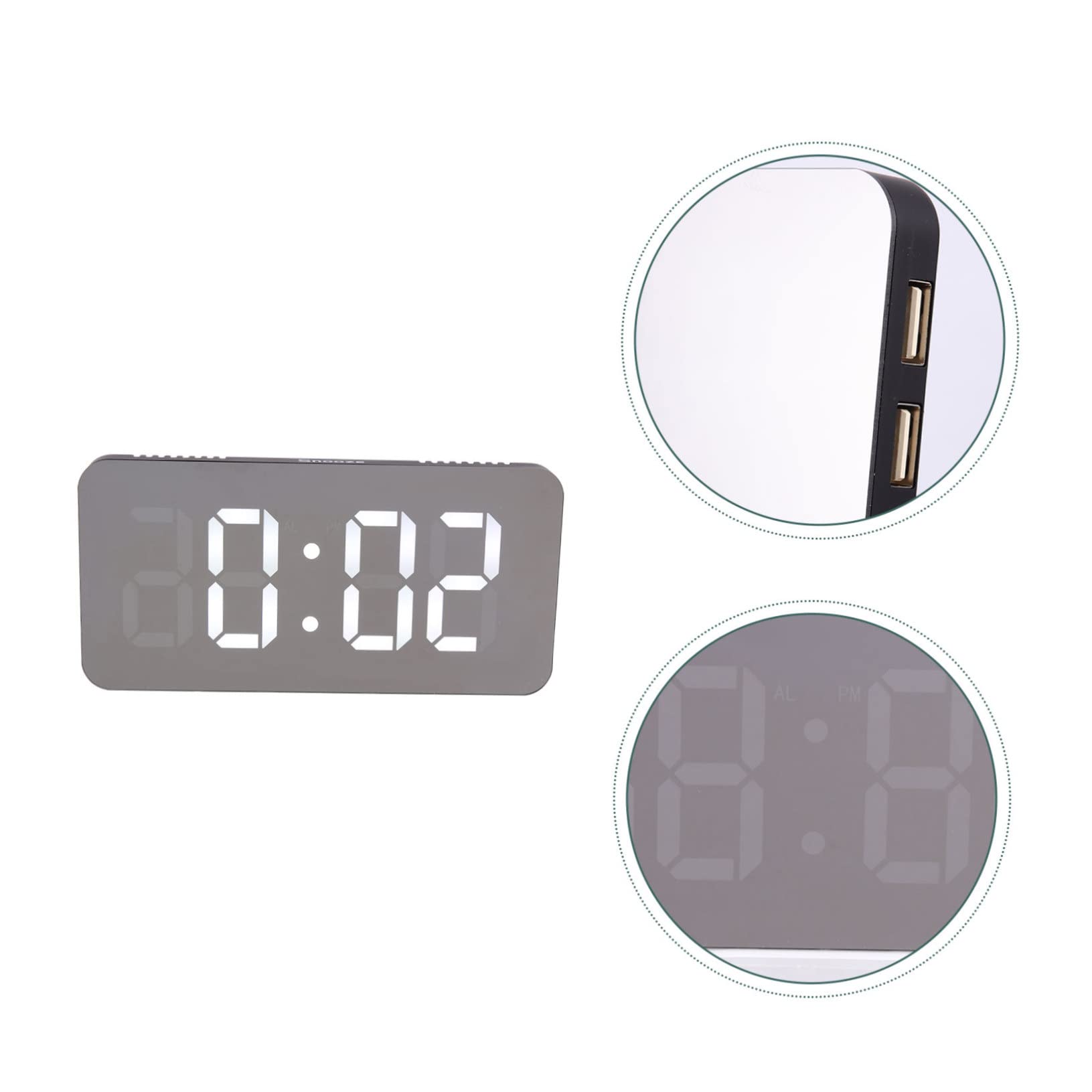 TOPBATHY Réveil Mural à Piles Horloge De Bureau Lumineuse Petite Horloge Ronde Décorative Facile à Installer Pour Chambre Ou Bureau