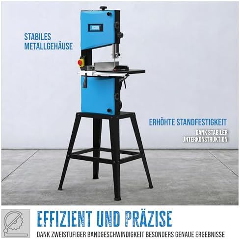 Bild 1 - Güde 83811 Bandsäge GBS 250 (Untergestell, Bandsägeblatt, Parallelanschlag, Gehrungsanschlag, 45° schwenkbar, 230V, 50Hz)