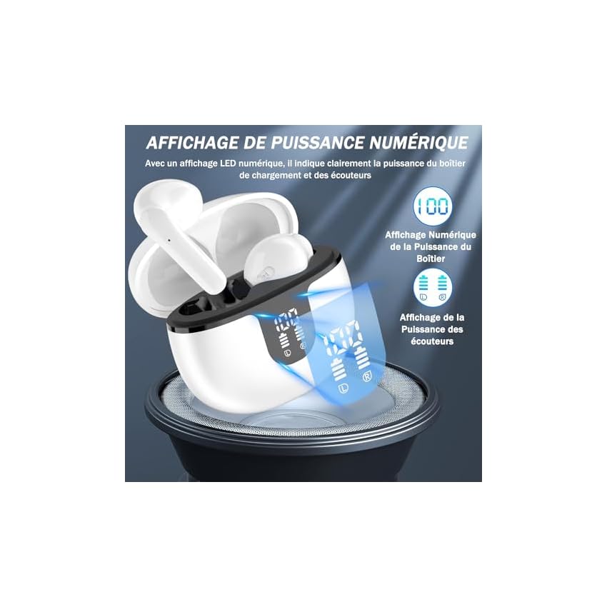 Ecouteurs-Bluetooth-sans-Fil-2023-Ecouteurs-Bluetooth-53-avec-ENC-Reduction-Casque-42-Heures-Duree-de-Lecture-avec-Ecran-LED-Hi-FI-Son-Stereo-IP7-Etanche-Controle-Tactile-Oreillette-Bluetooth ecouteurs bluetooth sans fil, 2023 Écouteurs bluetooth 5.3 avec enc réduction casque, 42 heures durée de lecture avec Écran led, hi fi son stéréo, ip7 Étanche, contrôle tactile oreillette bluetooth