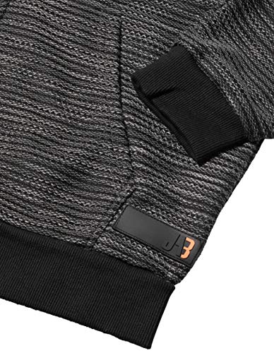 JAB Jaqueta Jacquard Listrado Masculino, G, Preto