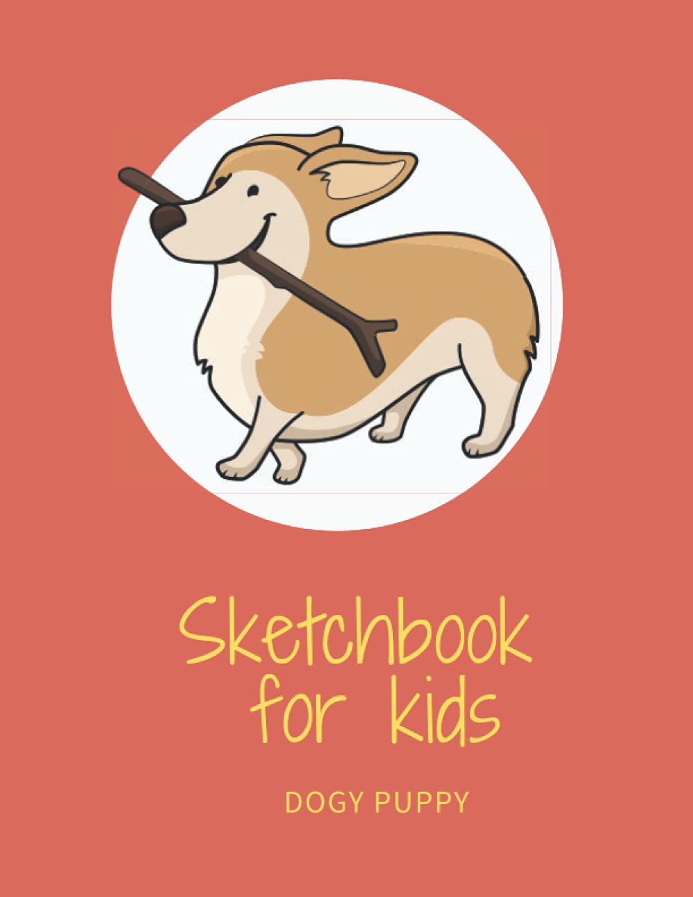 Independently published Sketchbook for kids 9-12 Dogy puppy Red cover (French Edition)