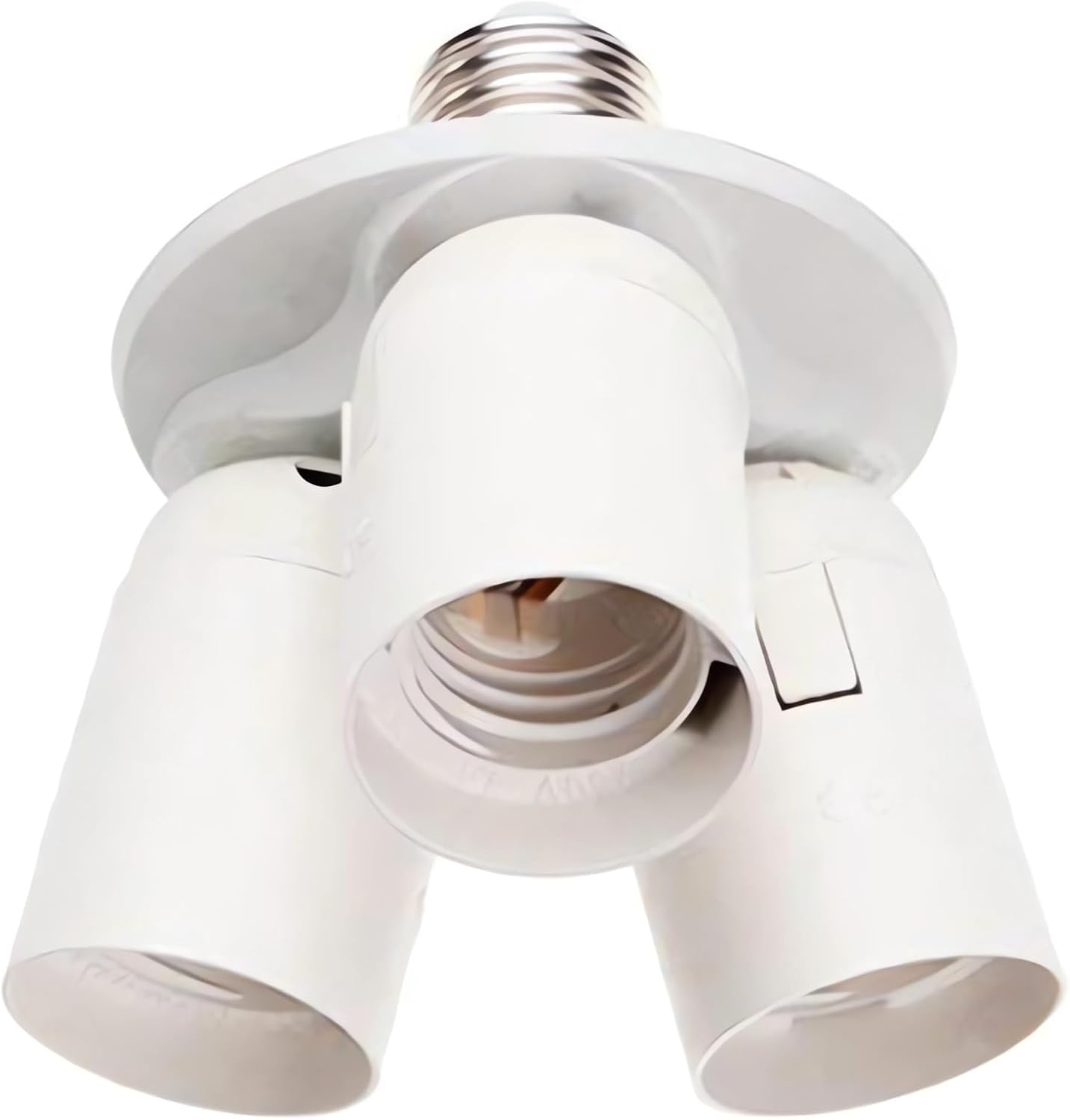 Superdream E26 E27 Lamp Bulb Socket, 3 in 1 Standard Light Bulb Splitter Adapter Converter Socket