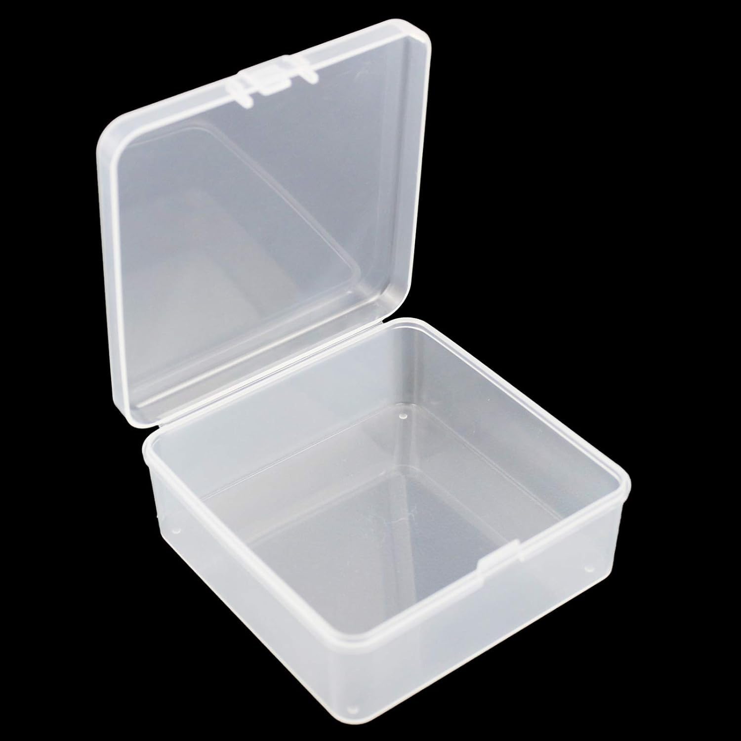MOHAK Square Empty Mini Clear Plastic Organizer Storage Box Containers with Hinged Lids for Small Items and Other Craft Projects (10 Pcs) (B0CR1R28GY) Amazon Price History, Amazon Price Tracker