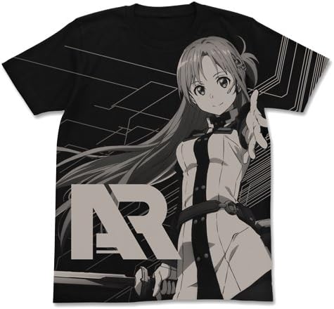 Amazon Co Jp ソードアート オンライン オーディナル スケール アスナar Tシャツ ブラック Mサイズ ホビー 通販