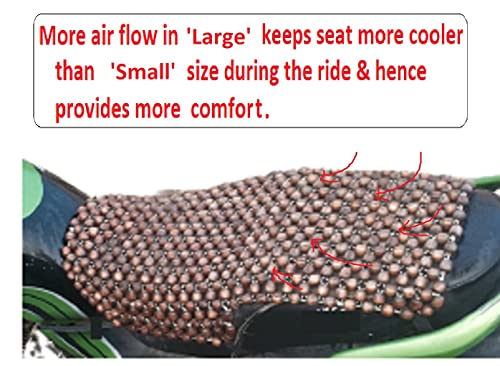 Q1 Beads Acupuncture Wooden Beads Bike Seat Cover 1 Count - Image 4