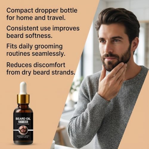 Aceite de barba para hombres hidratante sin efecto graso 3