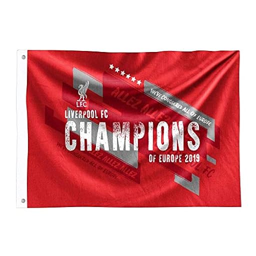 Bandera oficial del Liverpool F.C. Champions of Europe | Ya disponible en tu tienda friki favorita! En mundofriki.es!