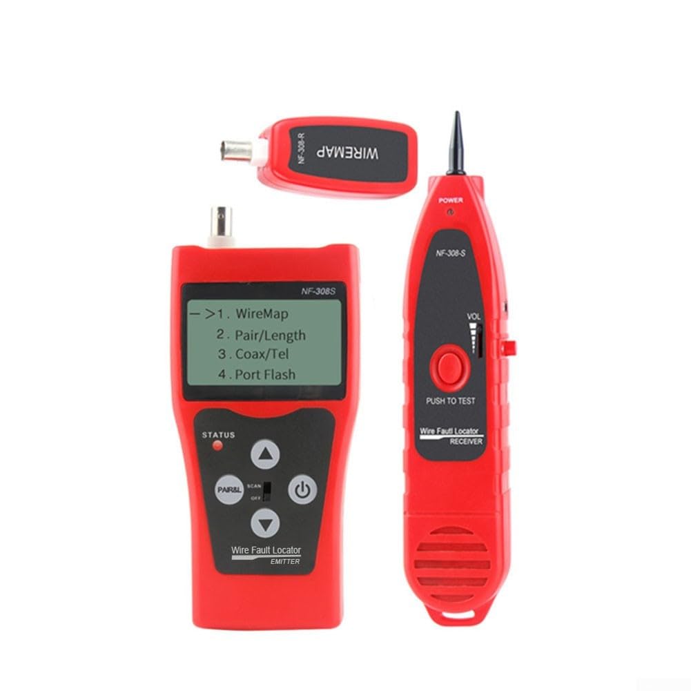 Wire Tracer NF-308S Kit testeur de réseau, générateur de tonalité et sonde pour tracer les câbles téléphoniques Ethernet