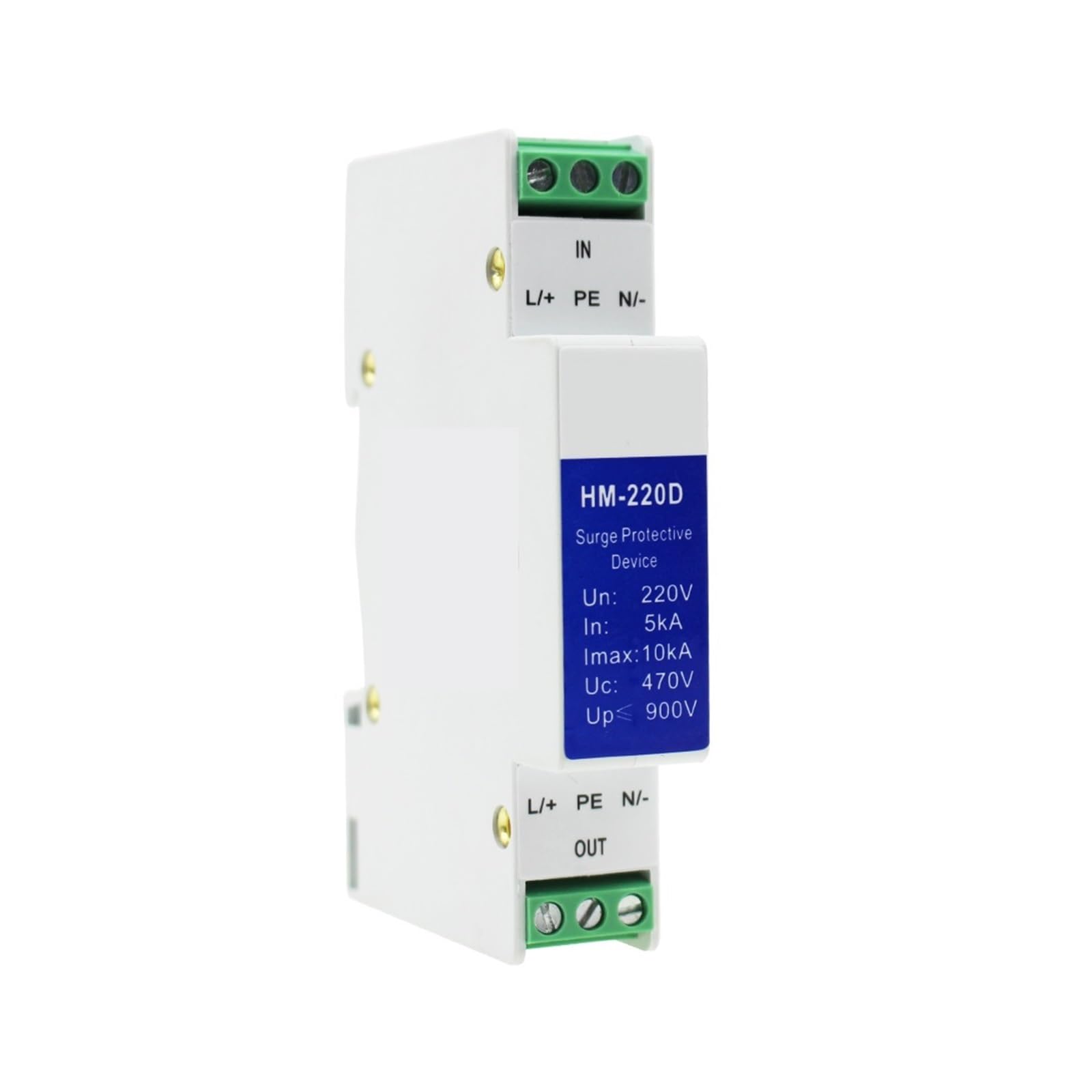 EQBVZZRD Arrester Device Din Rail 12V 24V 48V 220V AC/DC Power Supply Lightning Surge Protector Arrester SPD Surge Protective Device (Size : 24V DCAC)