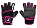 SEEU Women's Training Gym Gloves with 17.5" Wrist Wrap, Hot Pink S