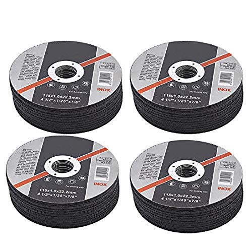 100 Pack 4.5x.040x7/8 Cut-Off Wheel - Metal & Stainless Steel Cutting Discs
