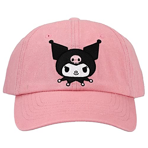 Bioworld Kuromi Bordada Gorra Rosa de Algodón miniatura 1