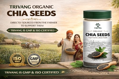 Image of Premium Raw Chia Seeds, 950G Jar Pack | Omega 3, Rich in Calcium, Protein, Fibre