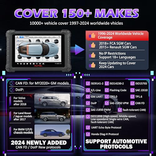 Autel TX900 Maxicheck Mx900 Autel Scanner 2024 8 Inch Mx900 Android 11 40+ Function Obd2 Scanner All System Diagnostic Can Fd/Do Ip Oe All System Scan No-Ip Limited Upgrade Mx808 Mx808S Same As Mk900 thumb #5