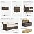 MEISSALIVVE 7 Pieces Patio Furniture Set with Swivel Chair, Outdoor Patio Conversation Set, Patio Sectional Furniture Set with 2 Swivel Rocker Patio Chair and Sofa, 2 Ottomans and Coffee Table (Brown)