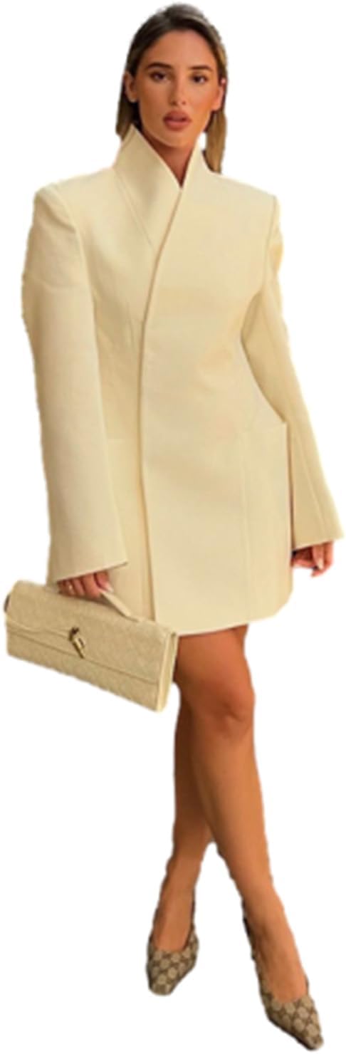 Ulnomio Women's Casual Blazer Formal Party Prom Business Work Office Suit Jacket