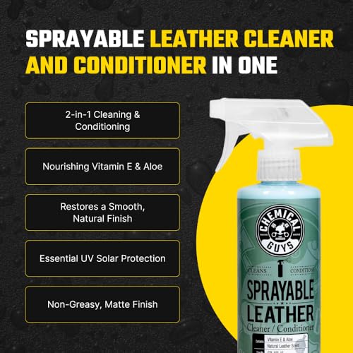 image for Chemical Guys Sprayable Leather Cleaner and Conditioner in One - Clean