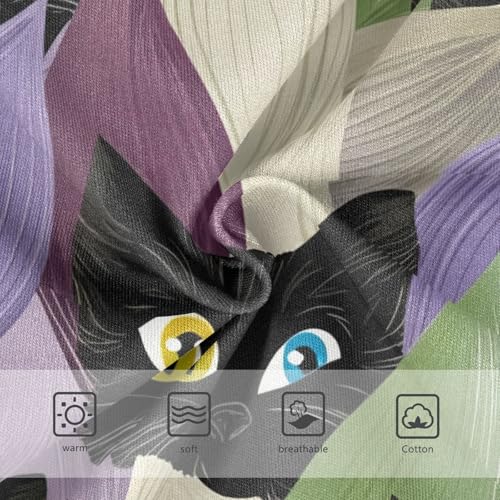 Cotton Girls Underwear Toddler Cute Black White Cartoon Cats Panties Little Girl Animal Kids Undies Briefs 2t3