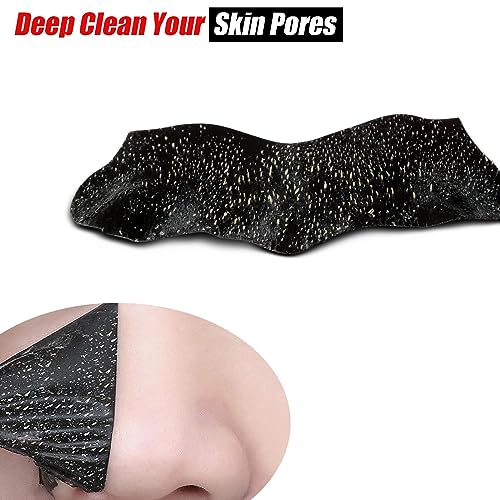 80 Pcs Blackhead Remover Pore Strips, Black Head Remover for Face, Natural Charcoal Nose Strips for Pore Cleaner, Large Size Nose Pore Strip for Men Women for Oil Blackheads & Whiteheads Remover