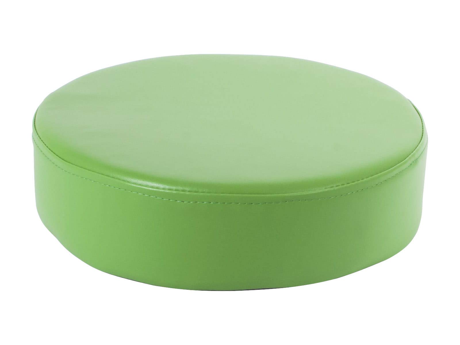 Pouf rond - vert, où les enfants peuvent se détendre, douceur et confort d'utilisation, fond antidérapant