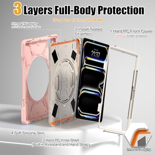 BRAECNstock Shockproof Case for iPad Pro 13 inch M5/M4, 2025/2024 - image 7