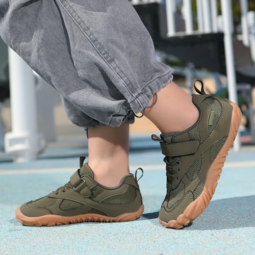 Image of KUBUA Kids Barefoot Shoes for Boys Girls Zero Drop Minimalist Sneakers | Wide Toe Box, Natural Foot Development, Lightweight, Hiking, Running, Tennis, Walking, School, Toddler, Little Kid, Big Kid