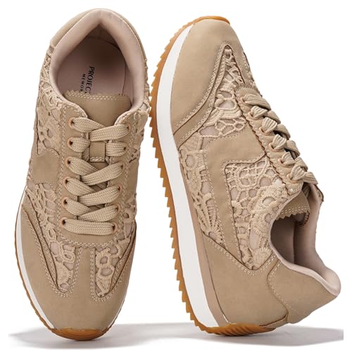 Image of Project Cloud Fashion Sneakers for Women 2026 - Lightweight Lace-Up Shoes for Women with Memory Foam Insoles - Trendy Womens Shoes - Non-Slip, Comfortable Womens Sneakers (Madison)