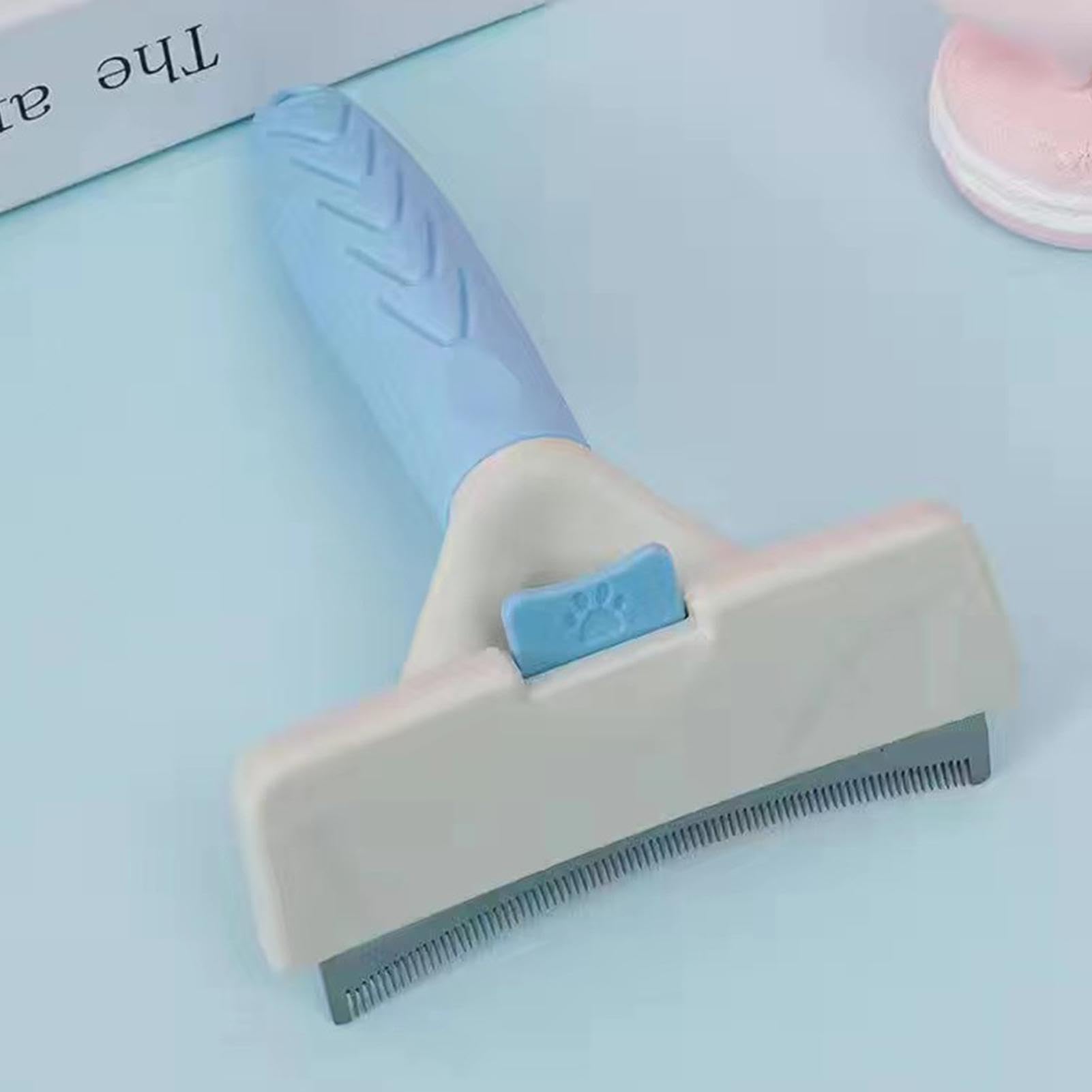 Cepillo deshedder para gatos, cepillo de aseo de acero inoxidable | para perros, agarre cómodo, cepillo eficiente de limpieza de de gato, ergonómico para mascotas, gatos y perros