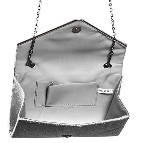 Gadzo Borsa da sera clutch brillantini Borsa a