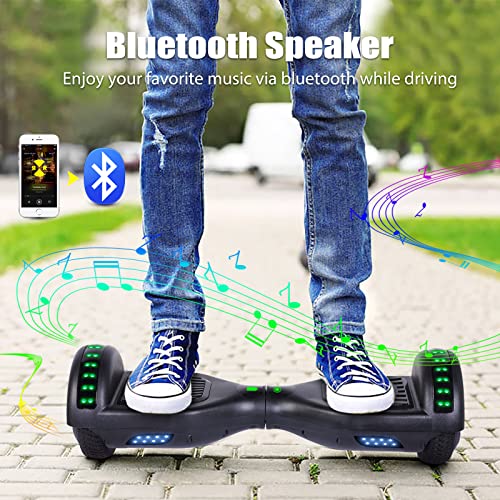 Epctek Hoverboard,6.5" Two-Wheel Self-Balancing Hover Board With Bluetooth Speakers And Fashion Led Lights For Kids #TOP3