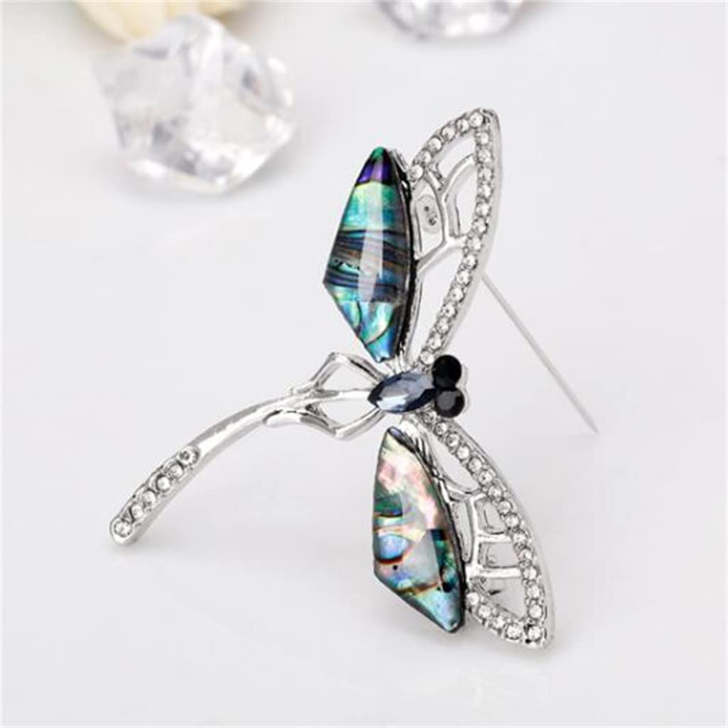 Spille Lega a Forma di Libellula Spilla per Cappotti Giacche Collare Pin Sciarpa Decorazione Scialle Pin Corpetto Squisito Spilla