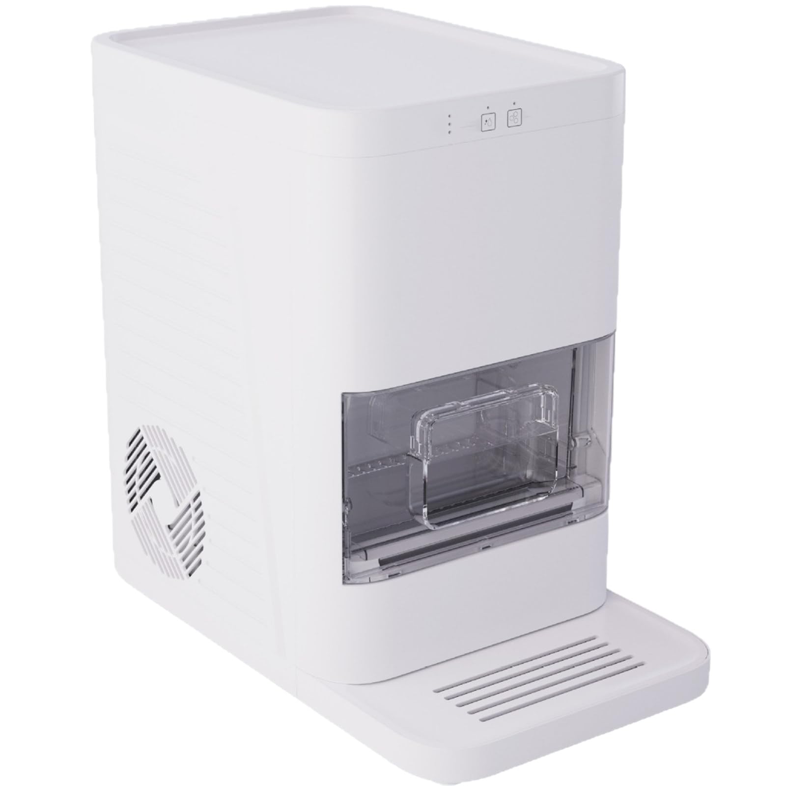 Sjyclaviger Sphere Ice Maker, 2'' Clear Ice Ball Maker, 2 Big Balls In 55mins, 42 Pcs/Day, Self-Cleaning Ice Machine, Automatic Cleaning, For Cocktails, Whiskey & Bourbon White