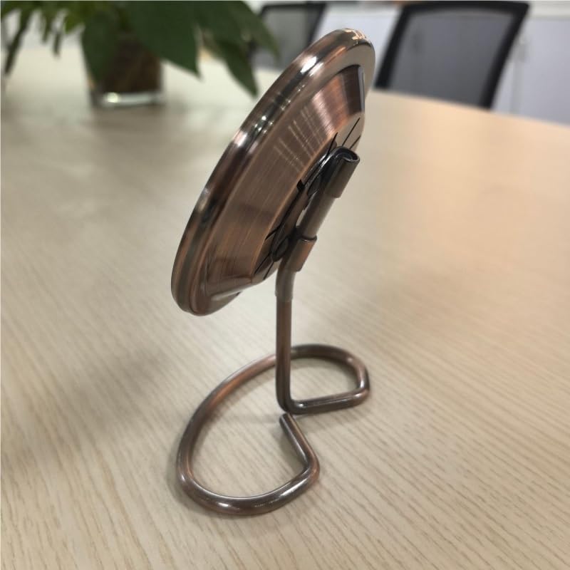 Indoor Temperature Humidity Meter 100mm Antique Copper Thermometer Lightweight with Base