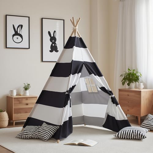 xiaowantong Teepee Tent for Kids with Carry Bag, Washable...