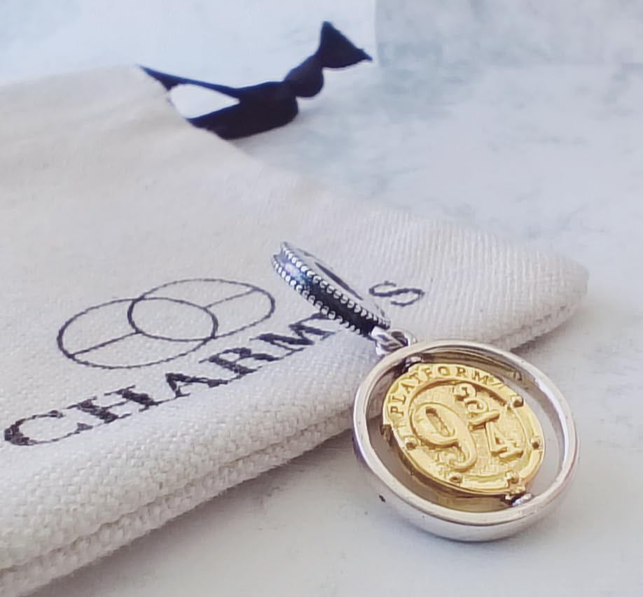 CHARMY’S Platform 9 3/4 Silver Charm Compatible with Pandora Bracelets Sterling Silver Train Station Charm for Women Collectible Charms for Pandora Style Bracelet Jewelry Gift - Image 3