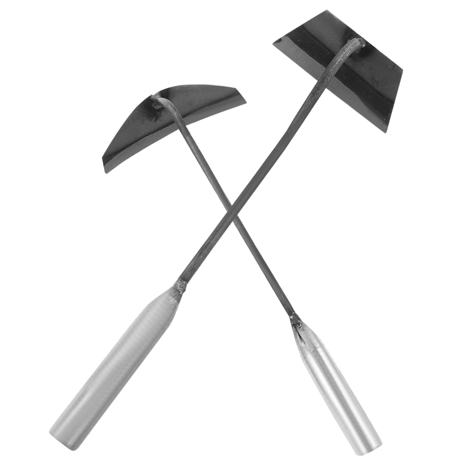 Abaodam 2pcs Steel Weeding Hoe Rake Garden Tool for Weeding Cultivating Hoes for Agriculture Portable Small Set