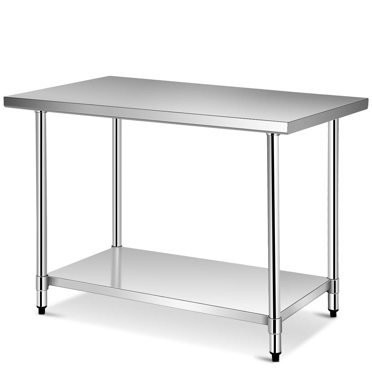 Giantex 48 x 30 Inches NSF Stainless Steel Food Prep Table, Heavy Duty