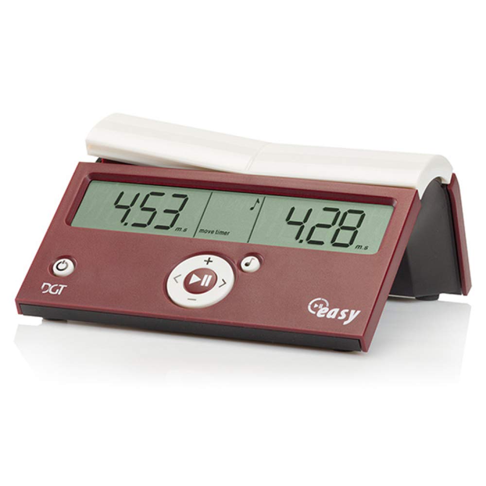 DGT 10167 EASY Chess Clock - Crimson Cruz (Dark Red)
