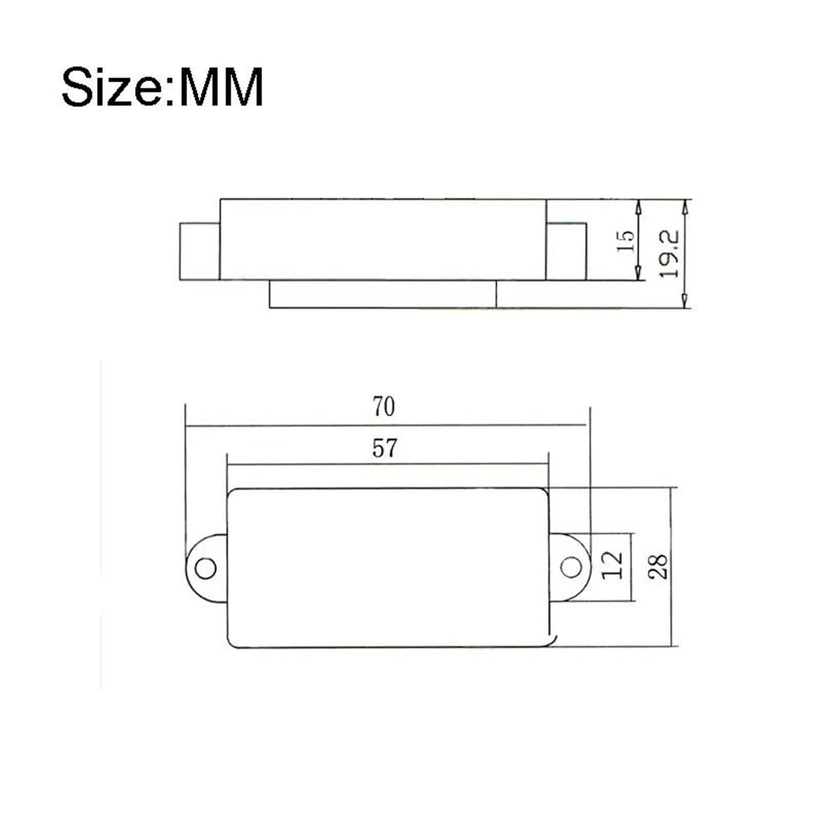 Repuestos Para Pastillas De Guitarra Juego De Pastillas Para Bajo Con Cubierta Cerrada Para Cuerdas | Pastillas Humbucker selladas en negro para bajo eléctrico
