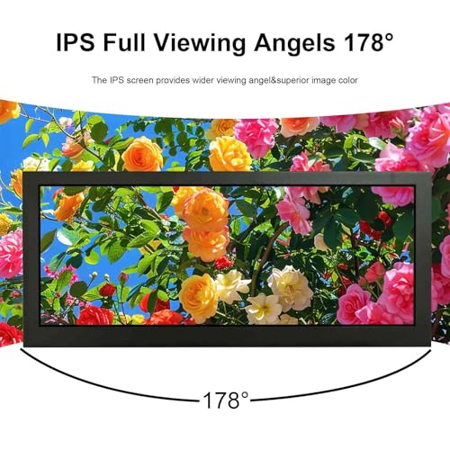 Image of VSDISPLAY 10.3 inch 1920x720 LCD Monitor with USB H /D Video Input | Stretched Bar Display,850 Nits High Brightness,for PC Computer Laptop Secondary Screen