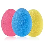 CENBEN 3pcs Fortalecedor de Mano Anti Estrés Bolas Juego de Entrenamiento para Practicar Huevo para Ejercicios y Rehabilitación Fortalecimiento de Manos y Dedos