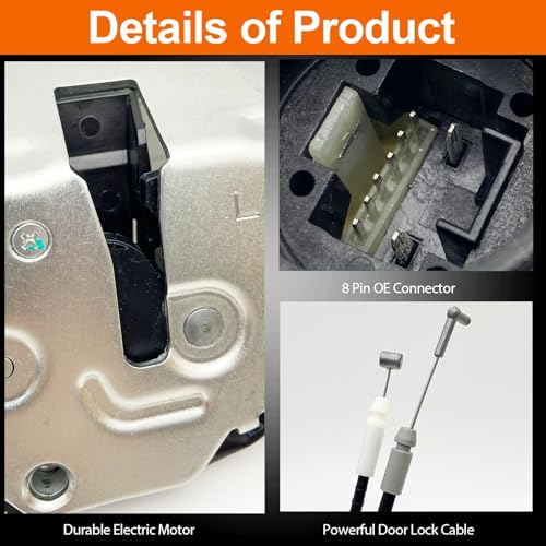 Image of Power Sliding Door Lock Actuator Compatible with 2011-2017 Sienna Rear Left Driver Side 69300-08021