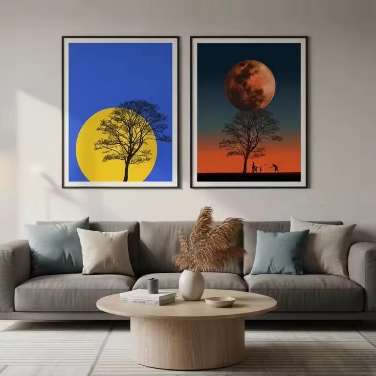 Tableau sur toile abstrait de qualité premium avec impression HD - 4
