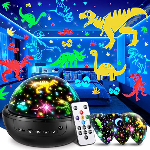 Dinosaur Toys for Boys 3HD Films Night Light Projector 31 Colors Boy Toys