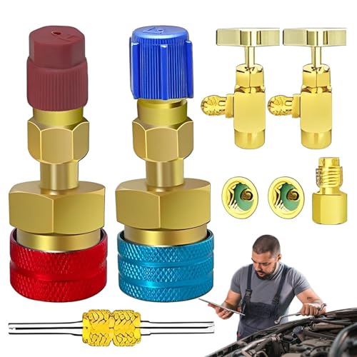 Adaptateur r134a anti fuite pour connecteur rapide de climatisation