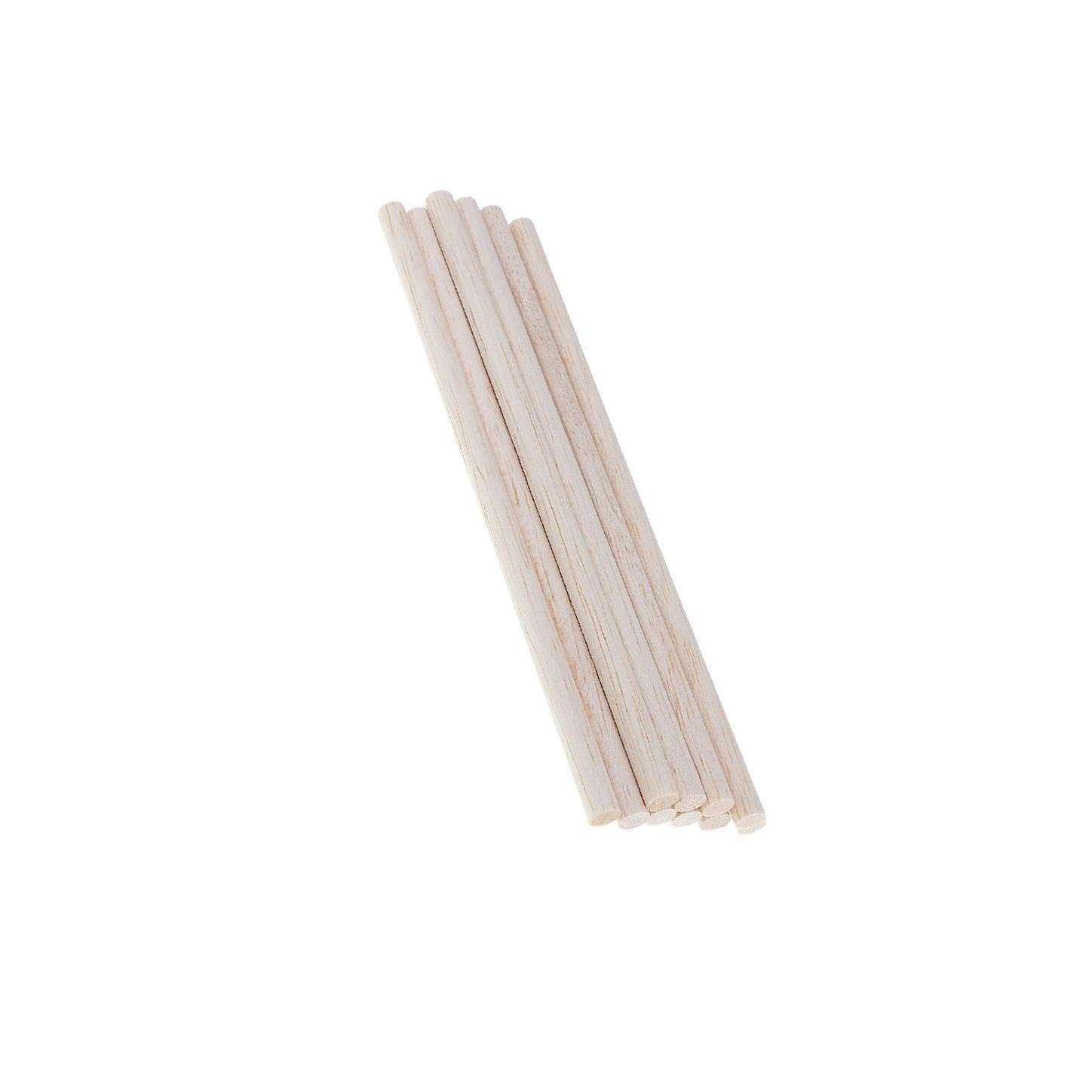 KTUXZCI Unfinished Balsa Wood Round Sticks for Diverse Projects Woodworking Kids Crafts Creativity Can These Rods to Furniture Unfinished Wood Crafts Dowel, Natural, 200mm