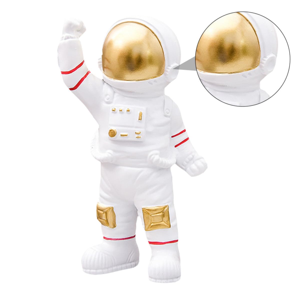 TOYANDONA Adorno de Resina Forma de Astronauta para Decoración de Habitación Infantil y Sala de Estar, Ligero, Portátil y Fácil de Usar